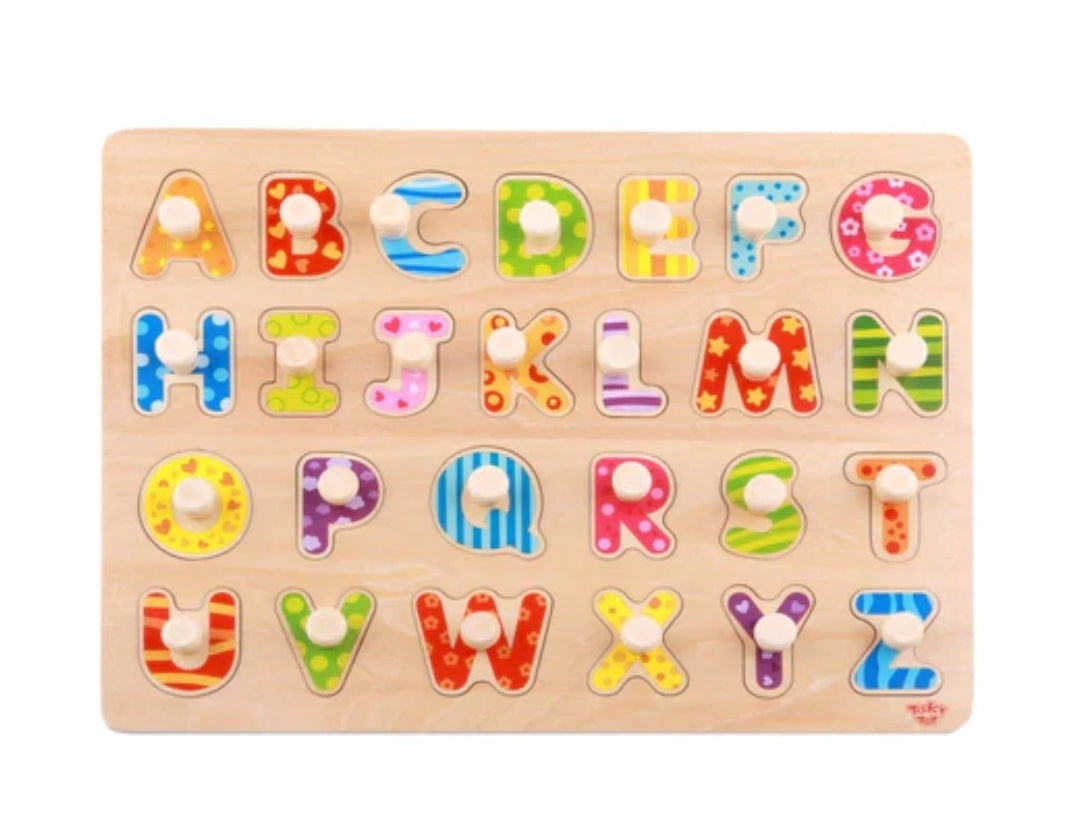 Wooden Alphabet Pegs