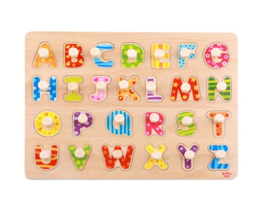 Wooden Alphabet Pegs